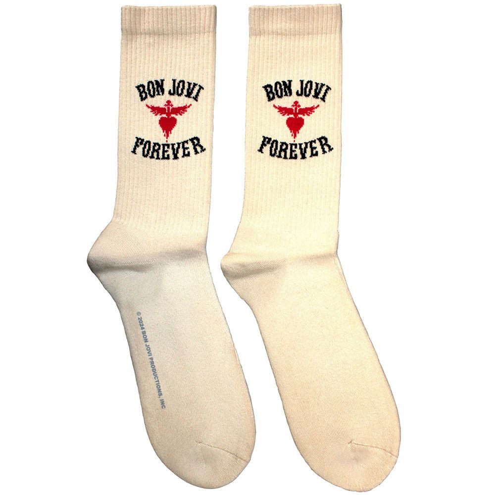 Bon Jovi - Forever Chaussettes - CrÃ¨me